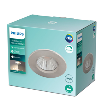 Philips inbouwspot Dive 5.5W 2700K nikkel