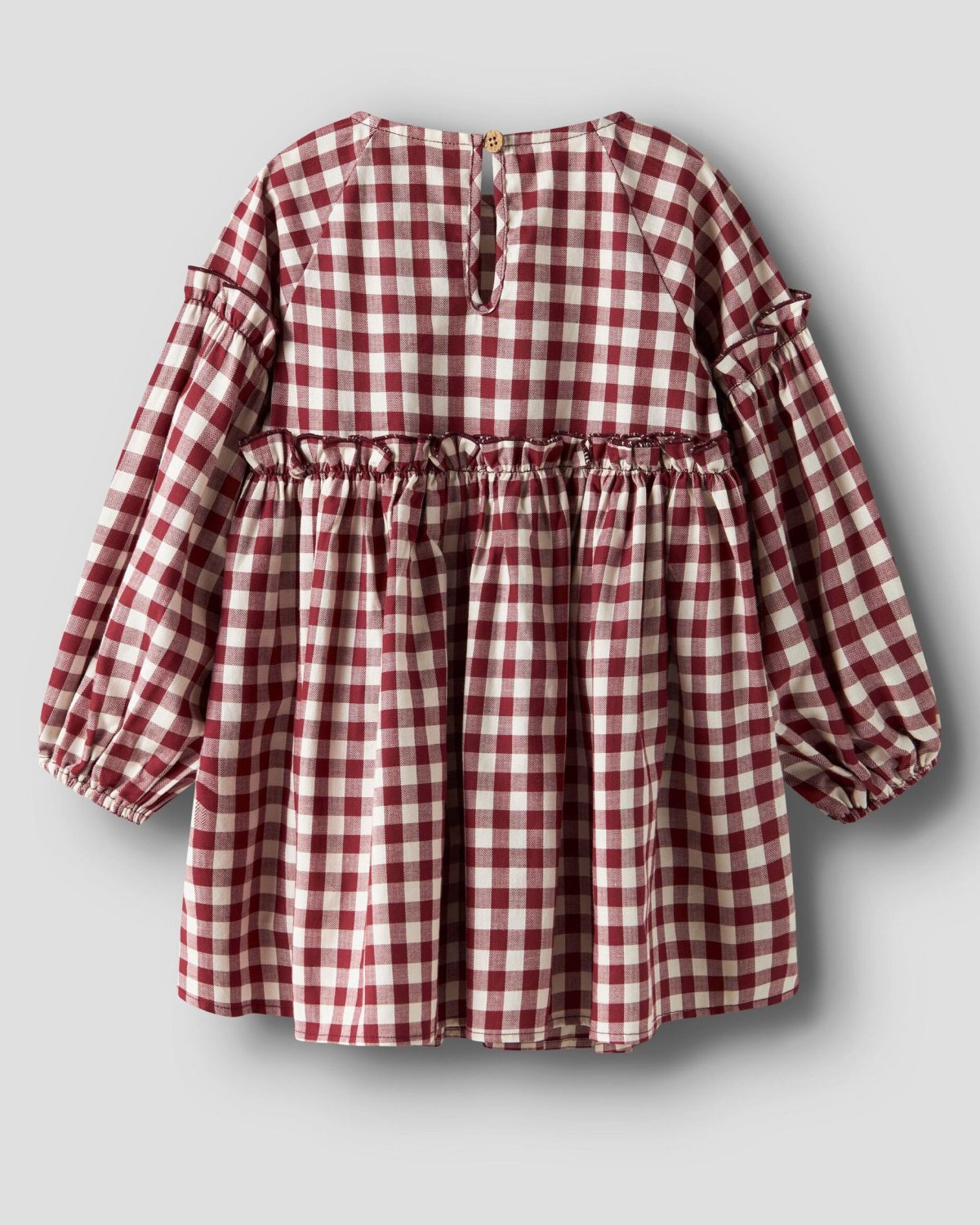 Kjole Barn M/ Volanger – Øko bomull | NMFRIO LS LOOSE DRESS LIL