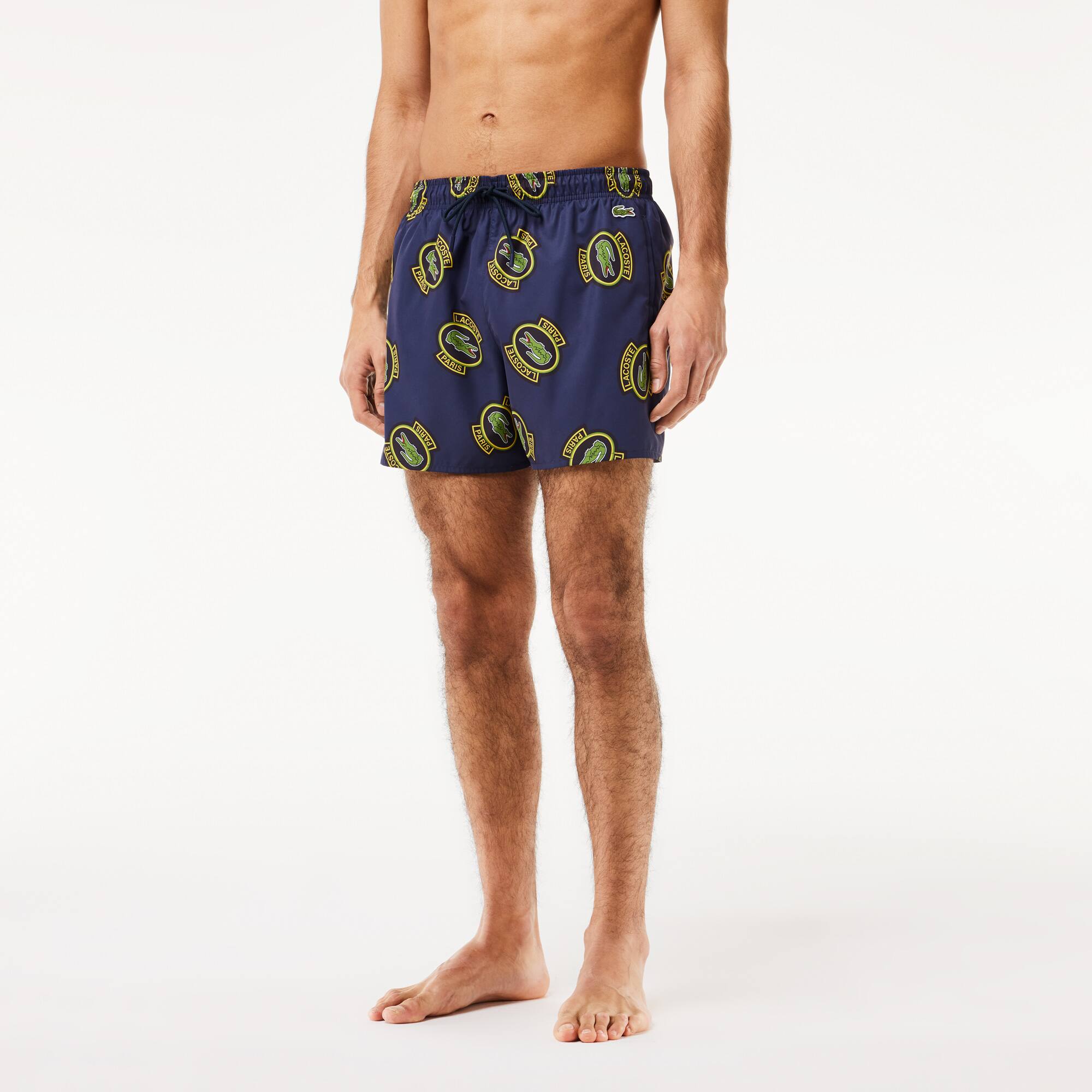 Short de bain court imprimé Maillots de bain - Bleu - Lacoste - Homme