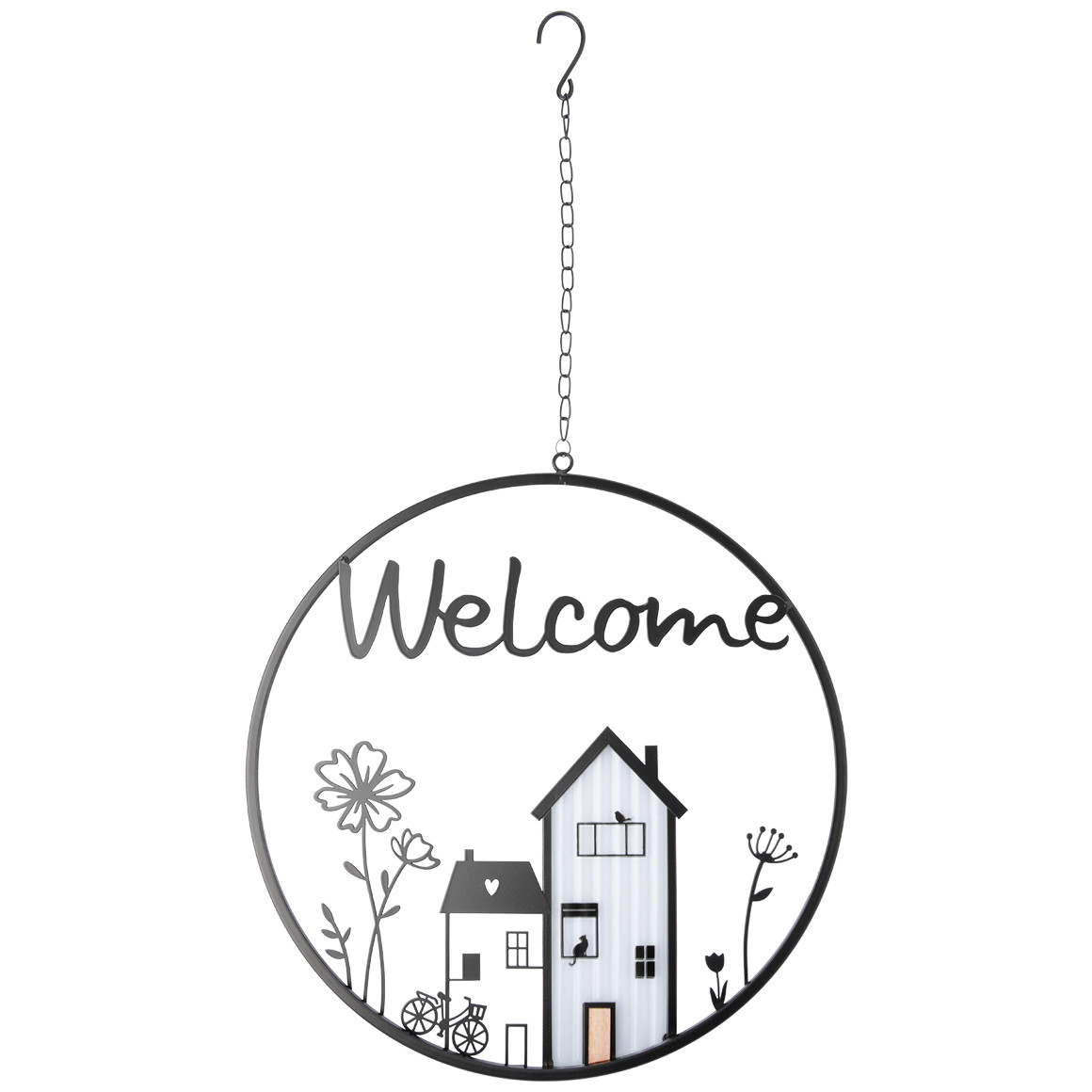My Home Deko-Hänger aus Metall schwarz