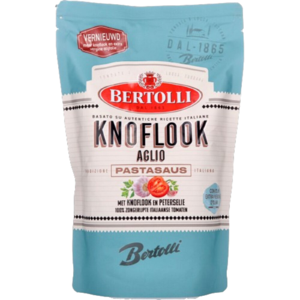 Bertolli Pastasaus Zak Knoflook Aglio460 gr