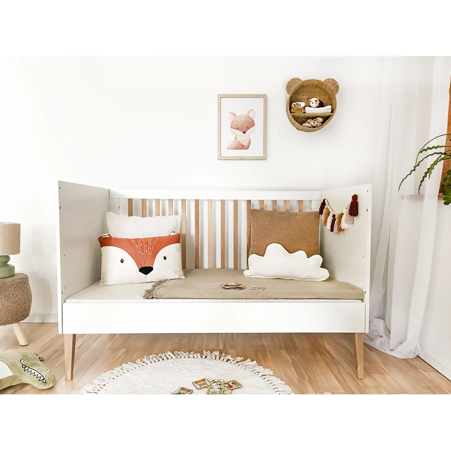 urra Massivbett Buche weißnatur 60 x 120 cm
