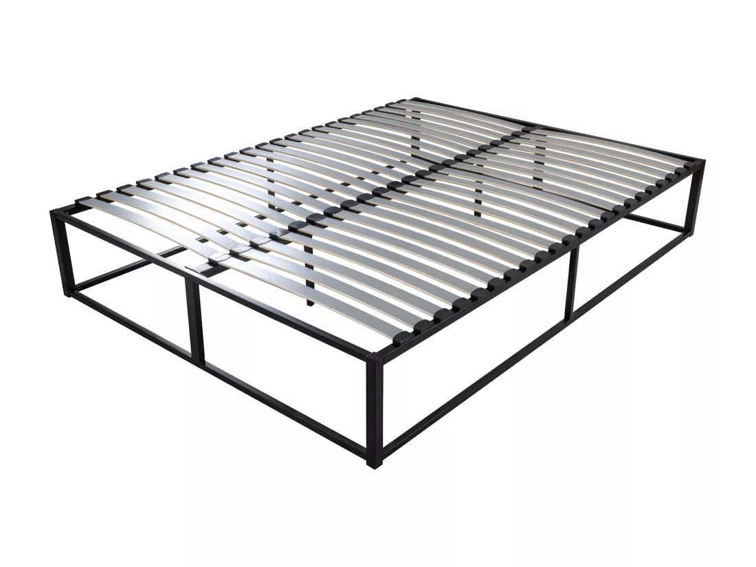 Sommier démontable surélevé KIT27 - 160x200 bois - Gain de place - Solide en métal