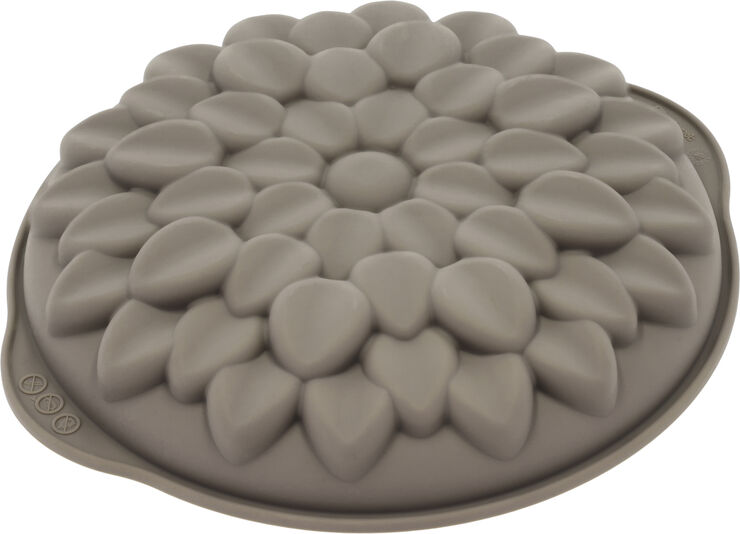 Blomsterberg Mousseform Dahlia Dia. 20 x 3,8 cm Latte Silikone Latte