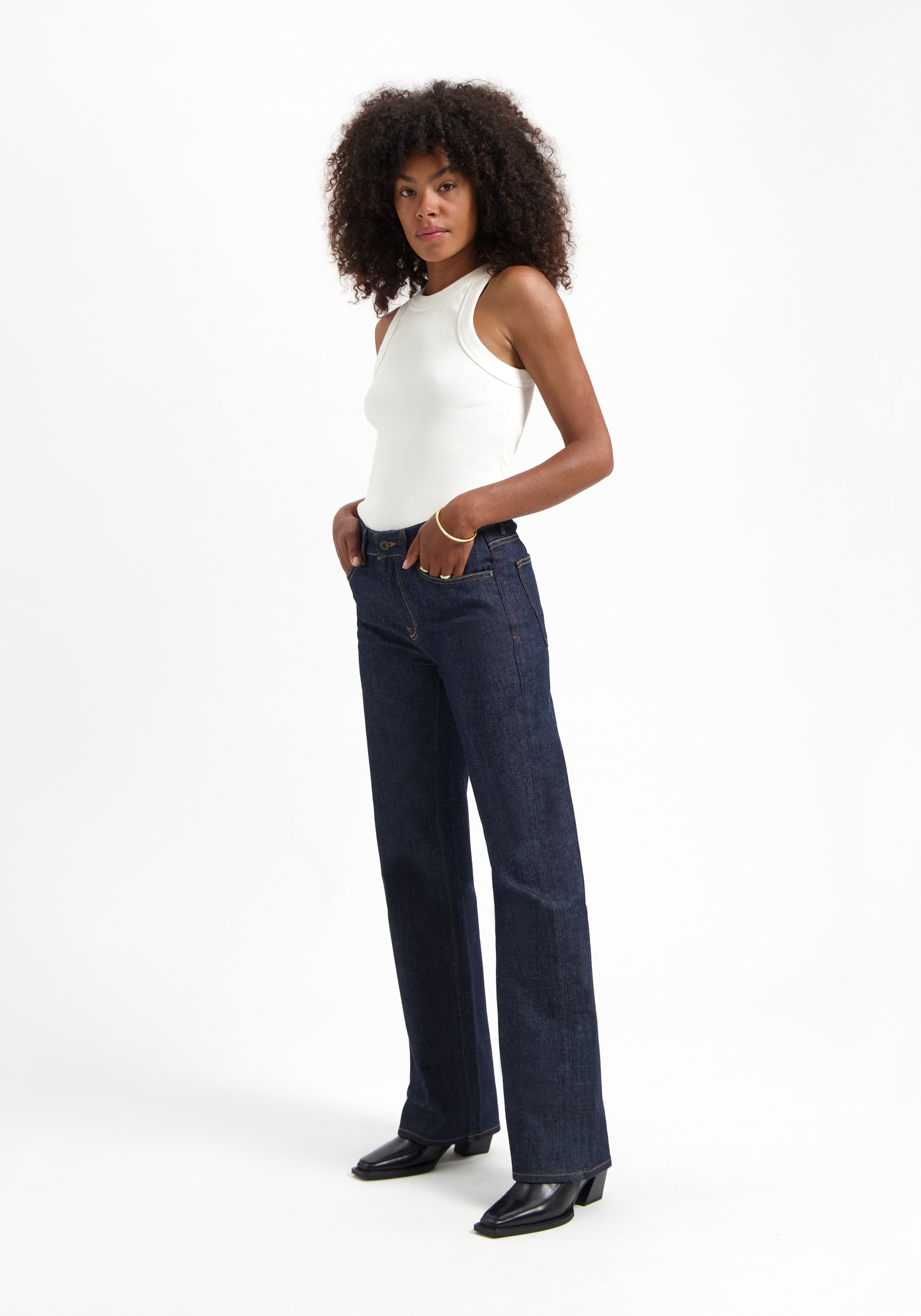 Kuyichi Damen-Jeans Lena Loose Dry
