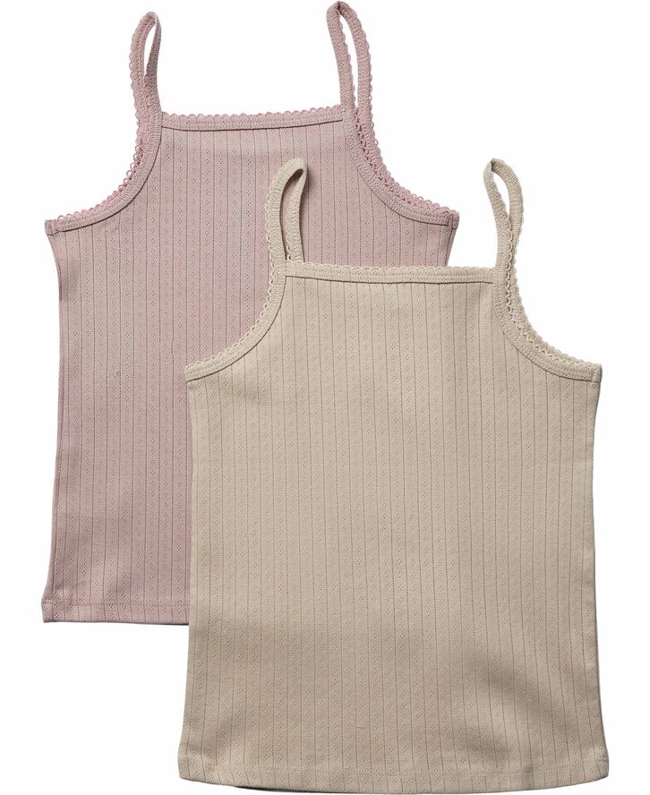 Magasin du Nord Collection Ava top 2-Pack - Organic GOTS Adobe rose
