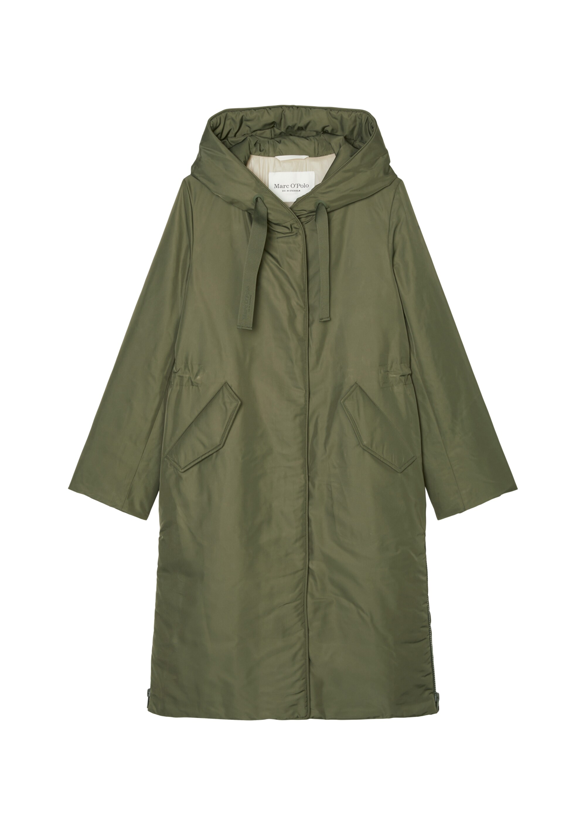 Wattierter Parka regularaus recyeltem Polyester-Twill WR