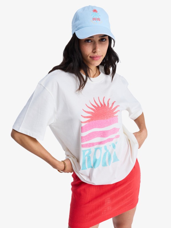 Hangloose Poster T-Shirt à manches courtes Blanc Femme