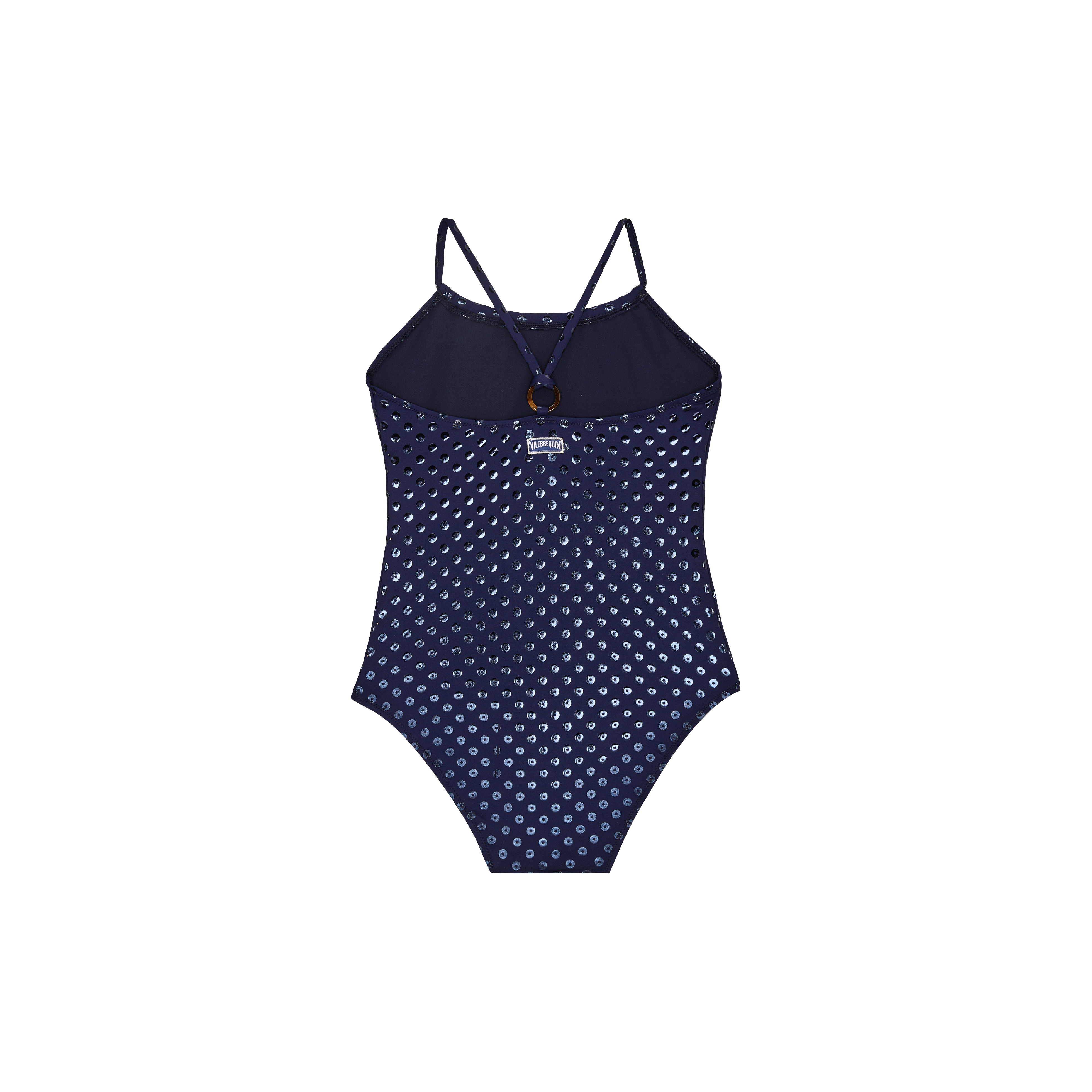 Maillot de bain une pièce fille strass en relief