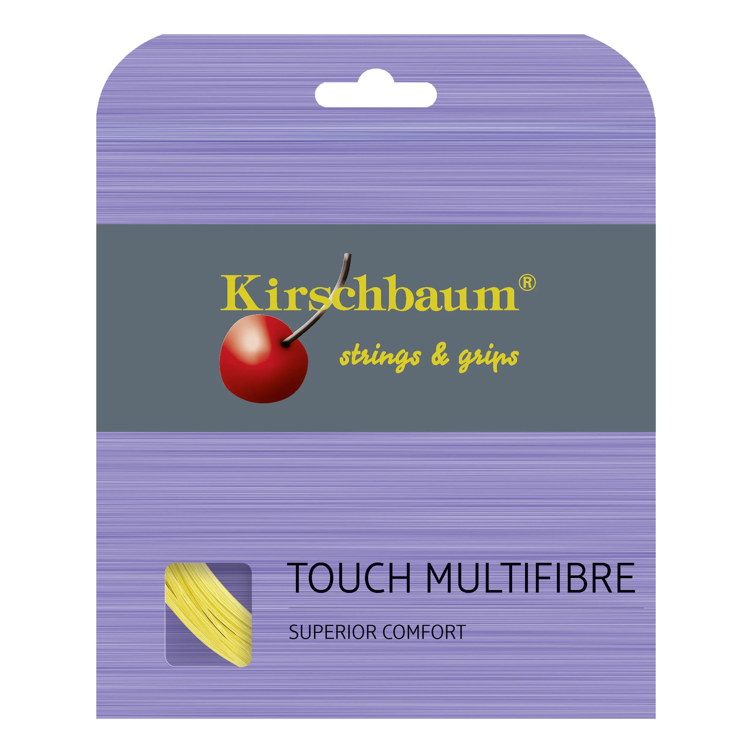 Kirschbaum Touch Multifibre Cordage En Garniture 12m - Jaune