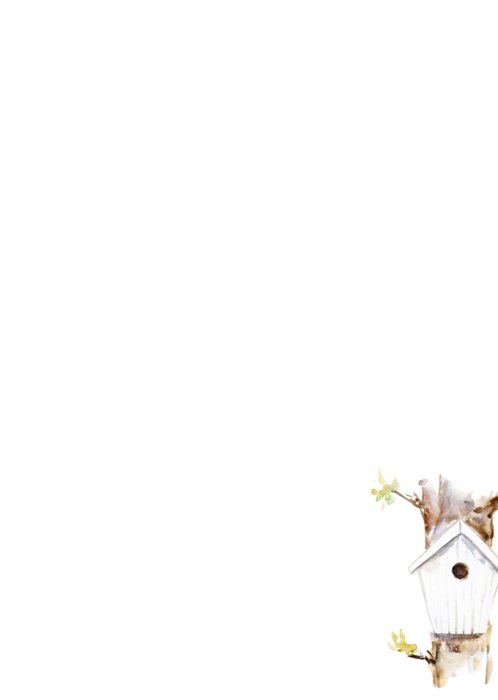 Michelle Dujardin | Nieuwe woning kaart | Vogelhuisje