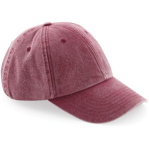 Boné Beechfield de perfil baixo em jeans estilo vintage