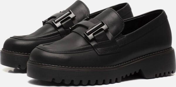GABOR Loafers Dames 452 Maat: 37 5 Materiaal: Leer Kleur: Zwart