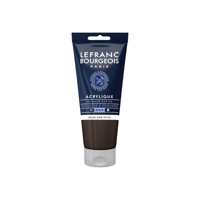 Lefranc Bourgeois - Peinture acrylique - marron Van Dyck - 80 ml