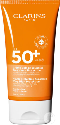 Clarins Crème Solaire Corps IP50+ Tube 150ml