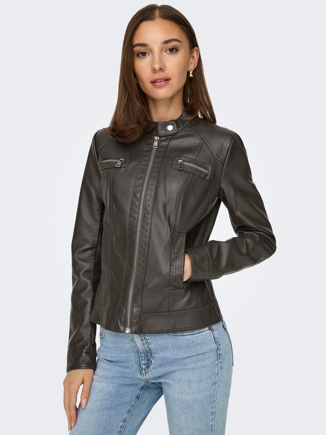 ONLBANDIT Kunstlederjacke Chocolate Torte