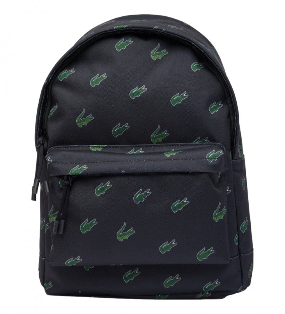 Mochila Lacoste com estampa azul marinho