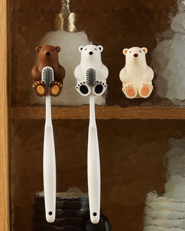 Coolkiss - Bear Siliconen Kleeftandenborstelhouder