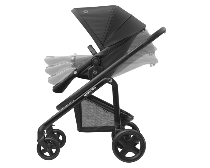 Lila CP 6 M - 4 Y   0 - 22 kg    Einhändiger Klappmechanismus |    Klimaregulierende Matratze |    „Easy-in”-Gurtsystem |    Integriertes Netz |
