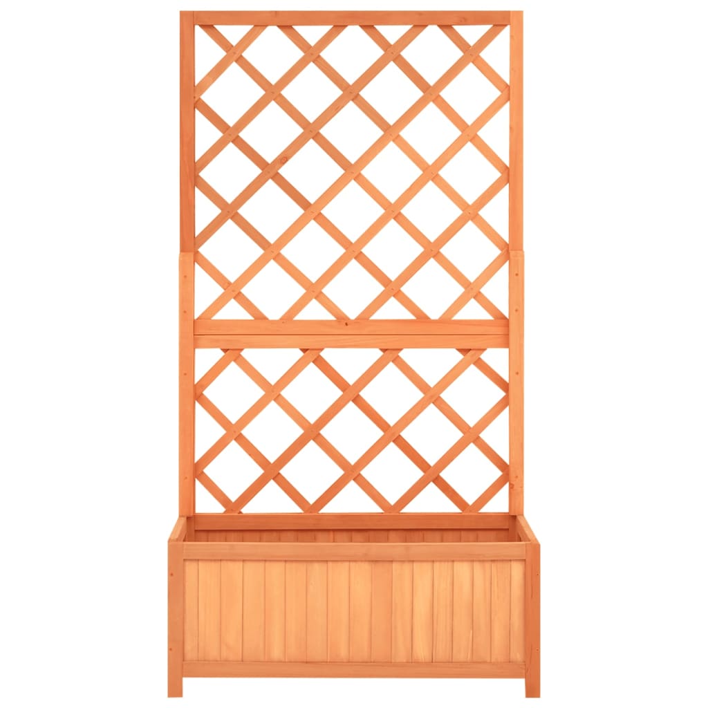 Treliça para Jardim vidaXL, Madeira de Abeto Marrom, 70x30x135cm