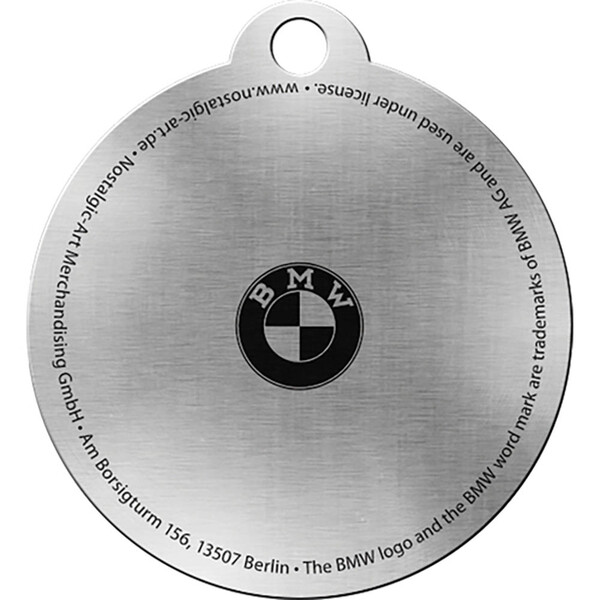 nostalgic art - Porte-clés BMW - Logo Noir / Bleu / Blanc