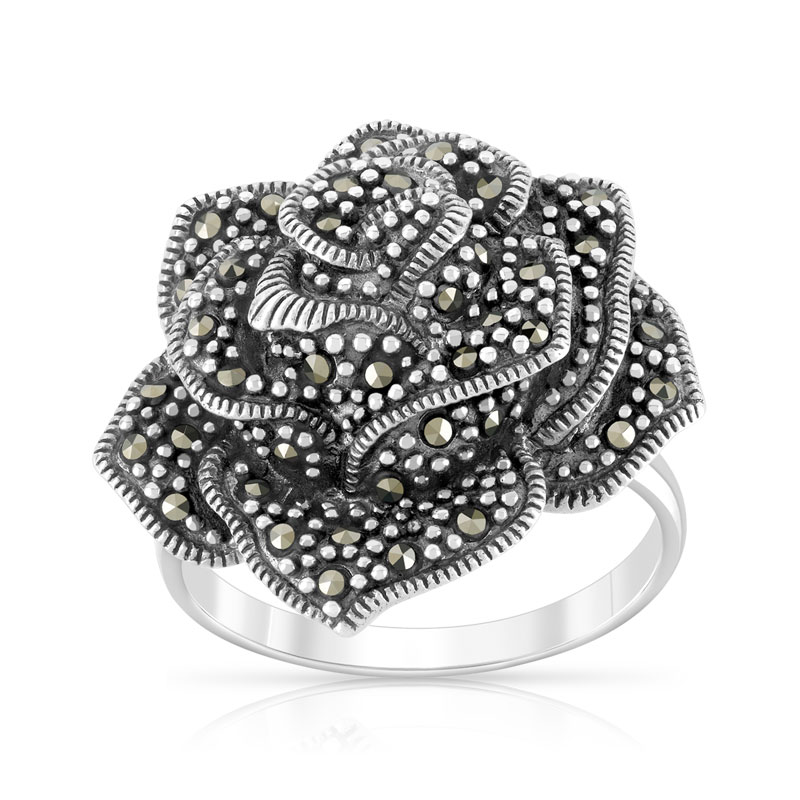 Bague argent 925 marcassites