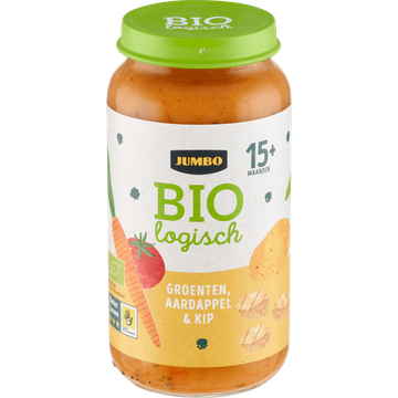 Jumbo Biologisch Groenten, Aardappel & Kip 15+ Maanden 250 g