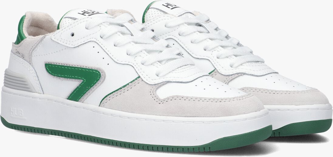 HUB witte hub lage sneakers smash