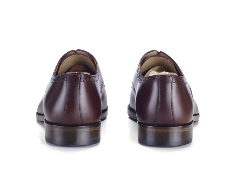 Derbies homme Chocolat semelle cuir avec patin - BALDERTON PATIN