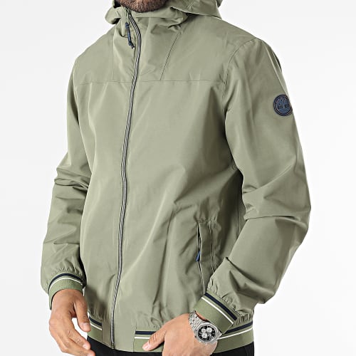 Veste Zippée Capuche A2D8B Vert Kaki