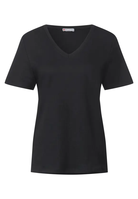 Basic V-Neck Shirt - Black
