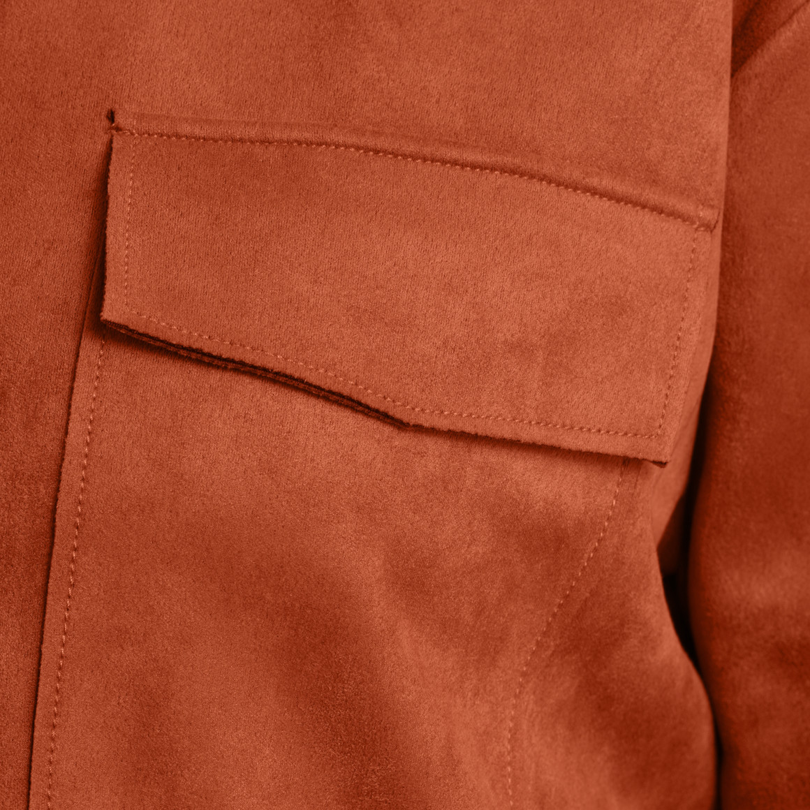 Gina Benotti Damen Velours-Overshirt mit zwei Taschen hellbraun