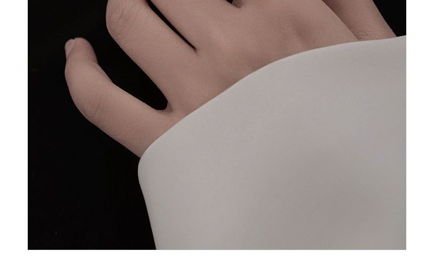 pexrl sieraden - Hartvormige sterling zilveren open ring