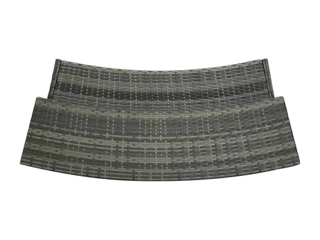 Prolenta Premium - Table de bar de jardin Gris 120x55x110 cm Résine tressée