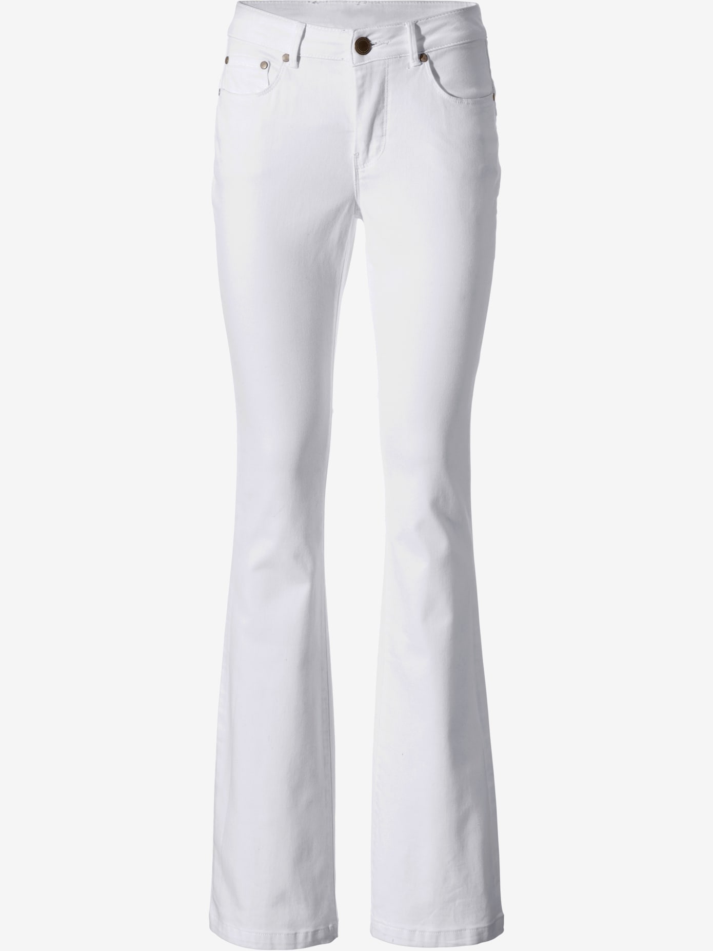 Jeans effet ventre plat coupe bootcut tendance
