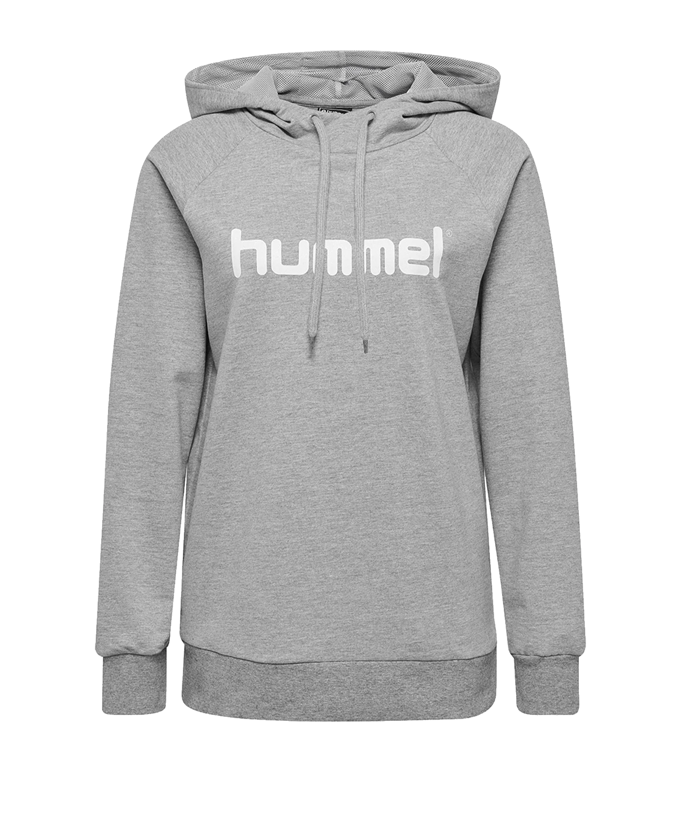 Hummel Cotton Logo Hoody Damen Grau F2006