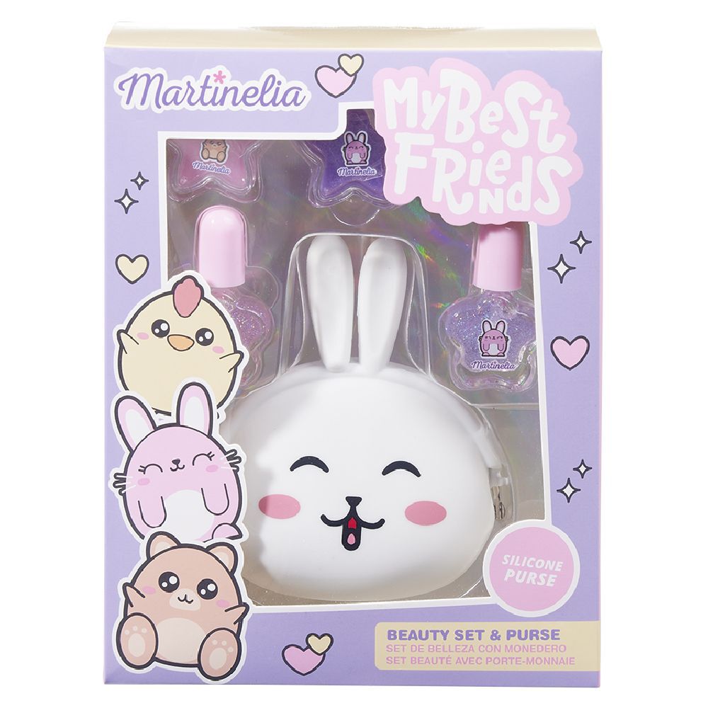 Set beauté Martinelia My Best Friends porte-monnaie lapin 6 pièces