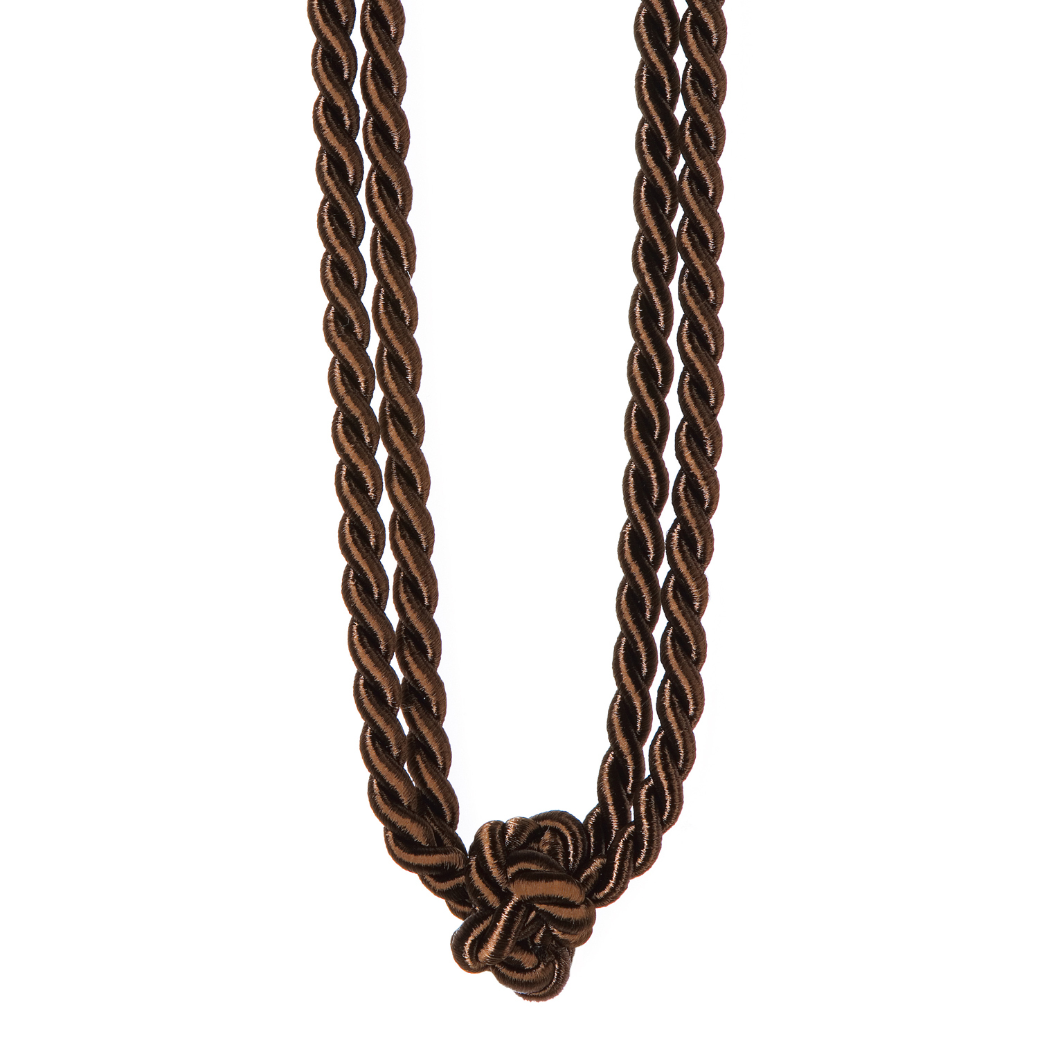 Raffhalter - braun - Zierknoten - 60 cm