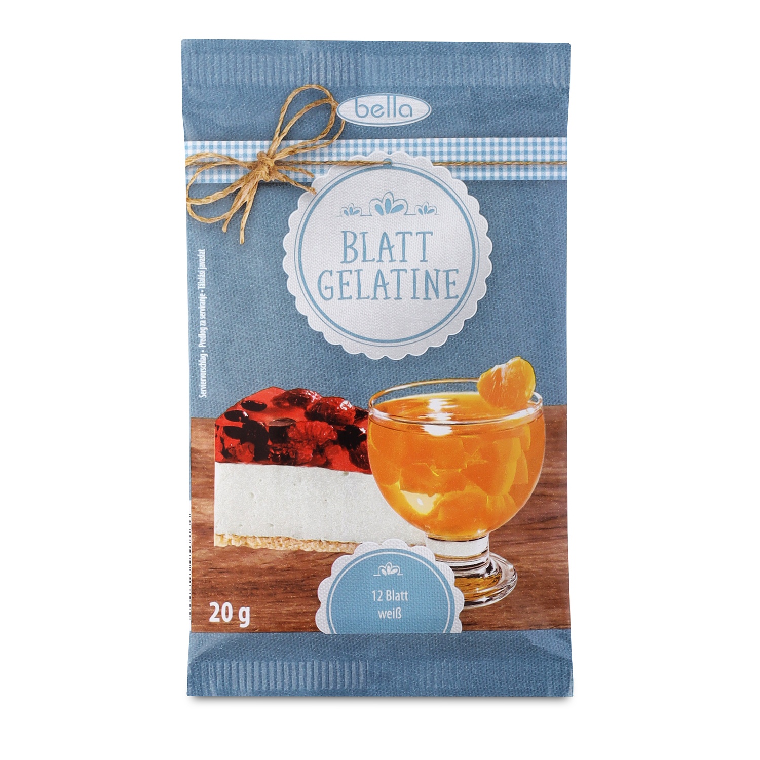 BELLA Sofort-/Blattgelantine, Blattgelantine 20 g
