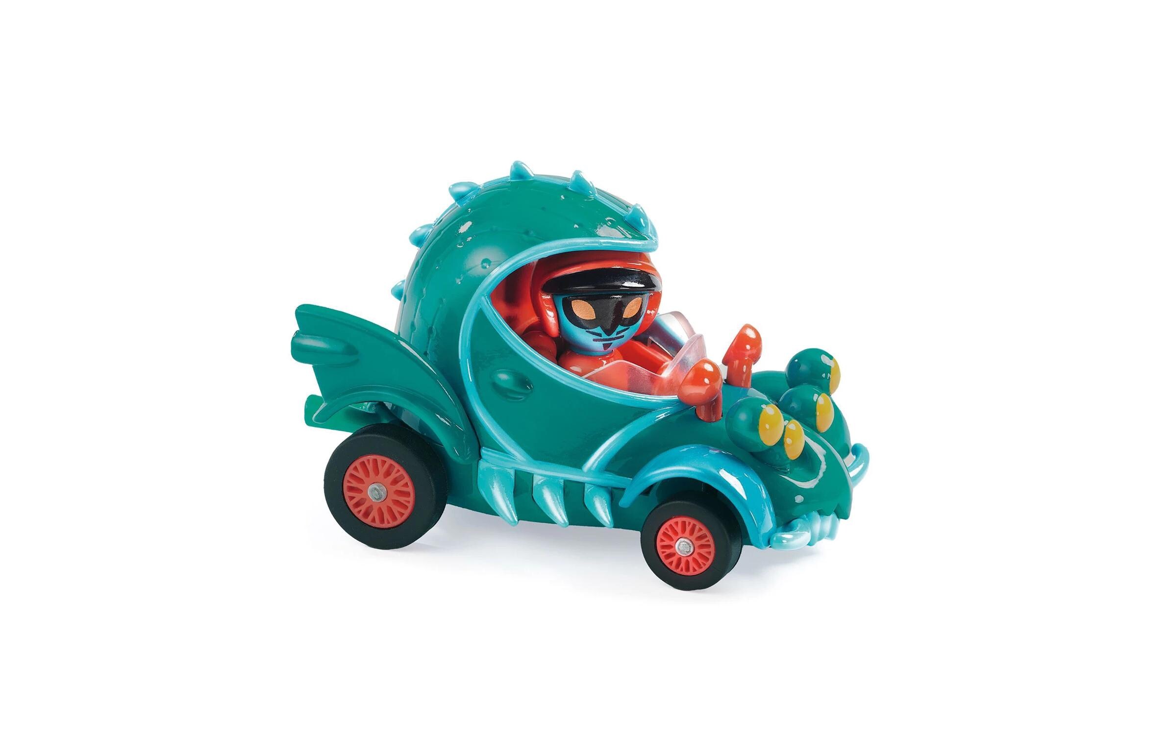 Rennwagen Crazy Motors – Funny BeastSpielzeugauto aus Metall mit fest installierter Fahrerfigur