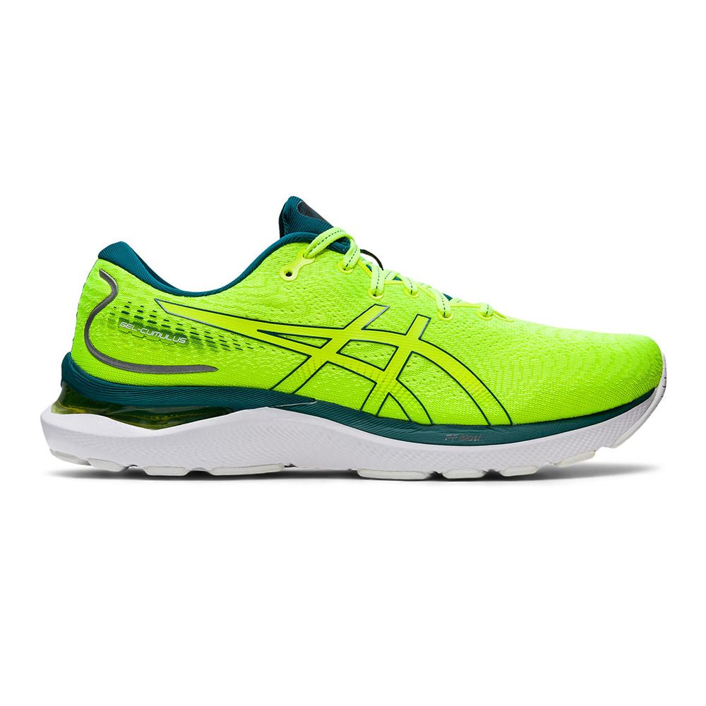 Asics GEL-CUMULUS 24 - Chaussures running Homme safety yellow/velvet pine