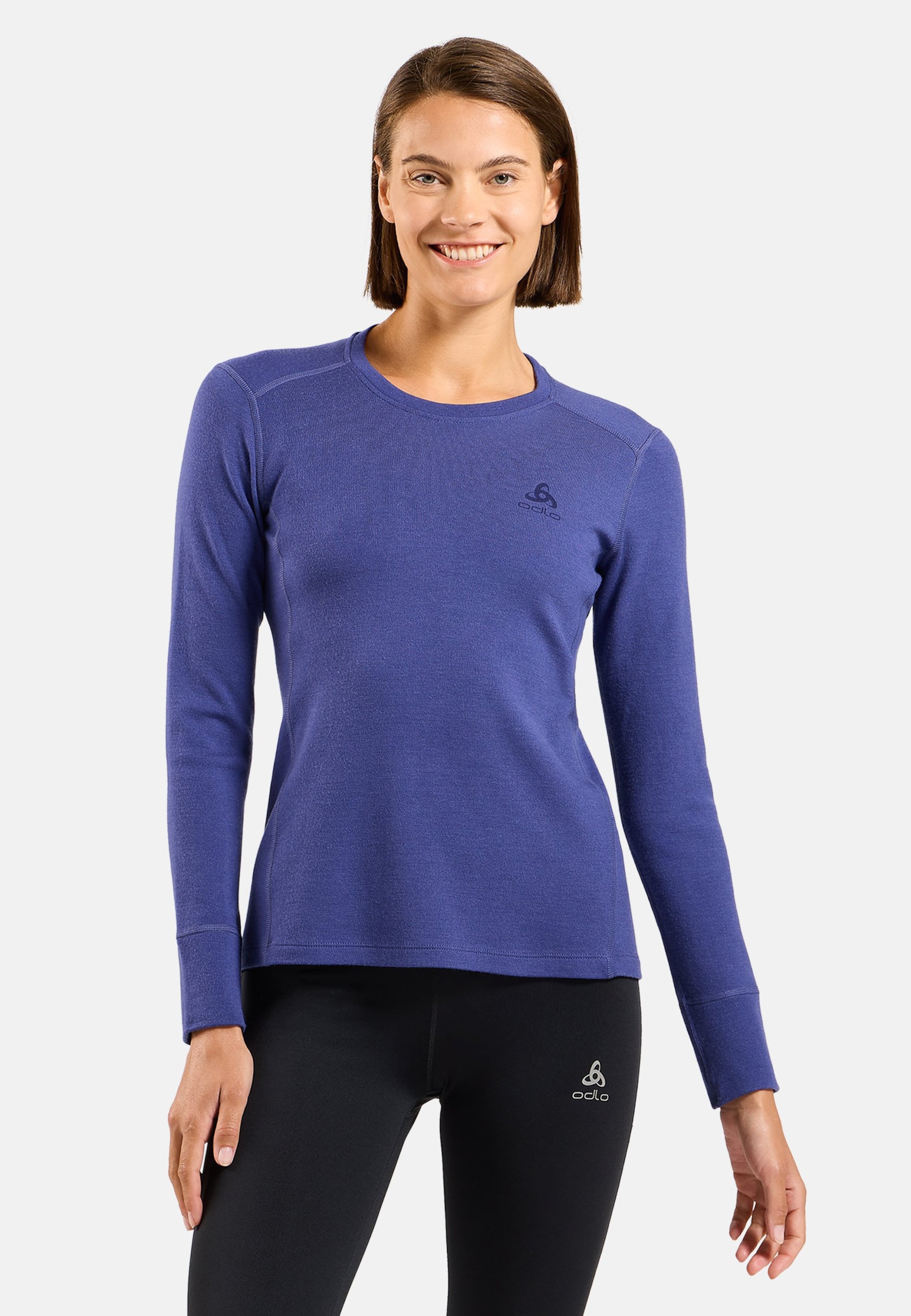 Natural Merino 260 Base Layer Langarmshirt in Skipper Blue