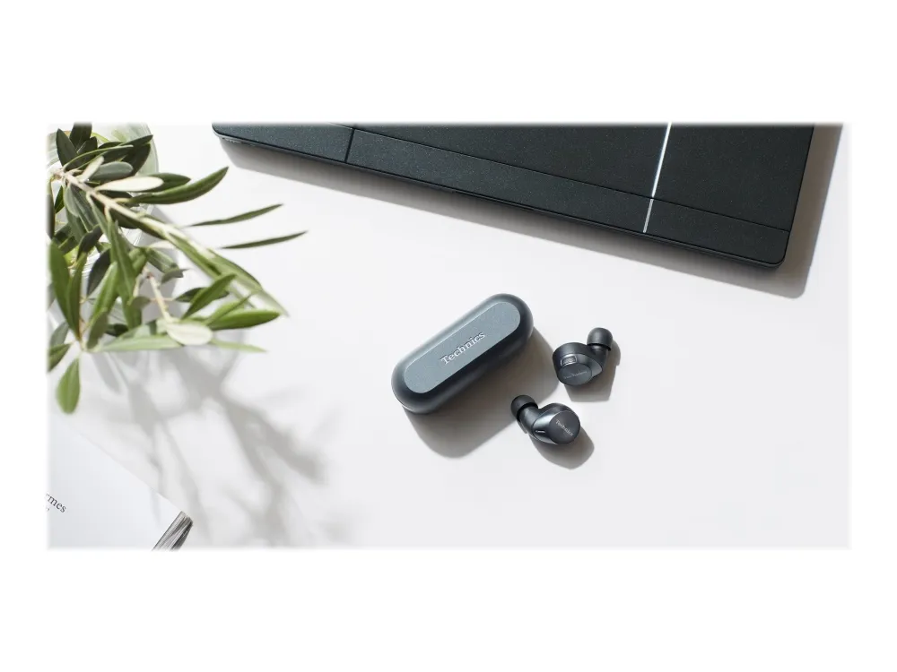 [OUTLET] - Technics EAH-AZ60 - Ægte trådløse øretelefoner med mik. - i øret - Bluetooth - aktiv støjfjerning - sort