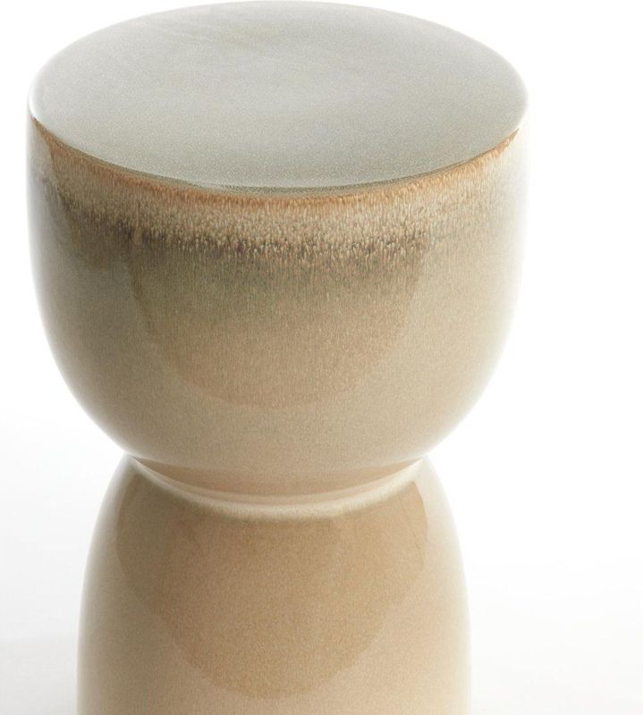 Light & Living - Finca - Bijzettafel - Wit - 28.5x28.5x42cm - Modern