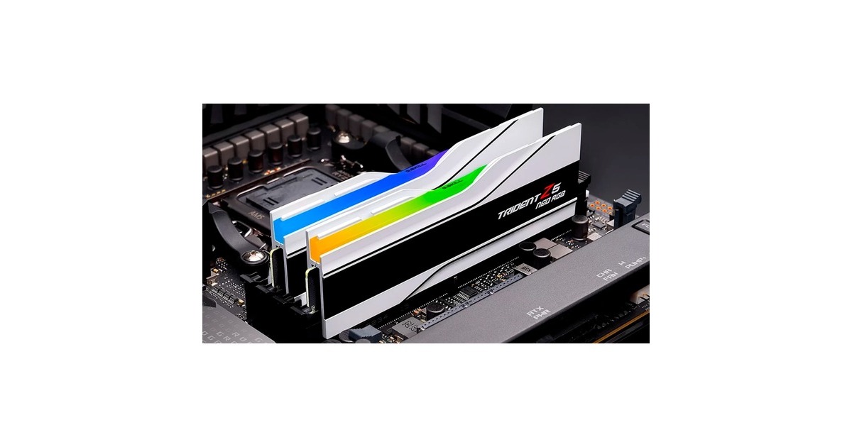 G.Skill32 GB DDR5-6000 Kit werkgeheugen  (Wit, F5-6000J2836G16GX2-TZ5NRW, Trident Z5 NEO RGB, XMP, EXPO)