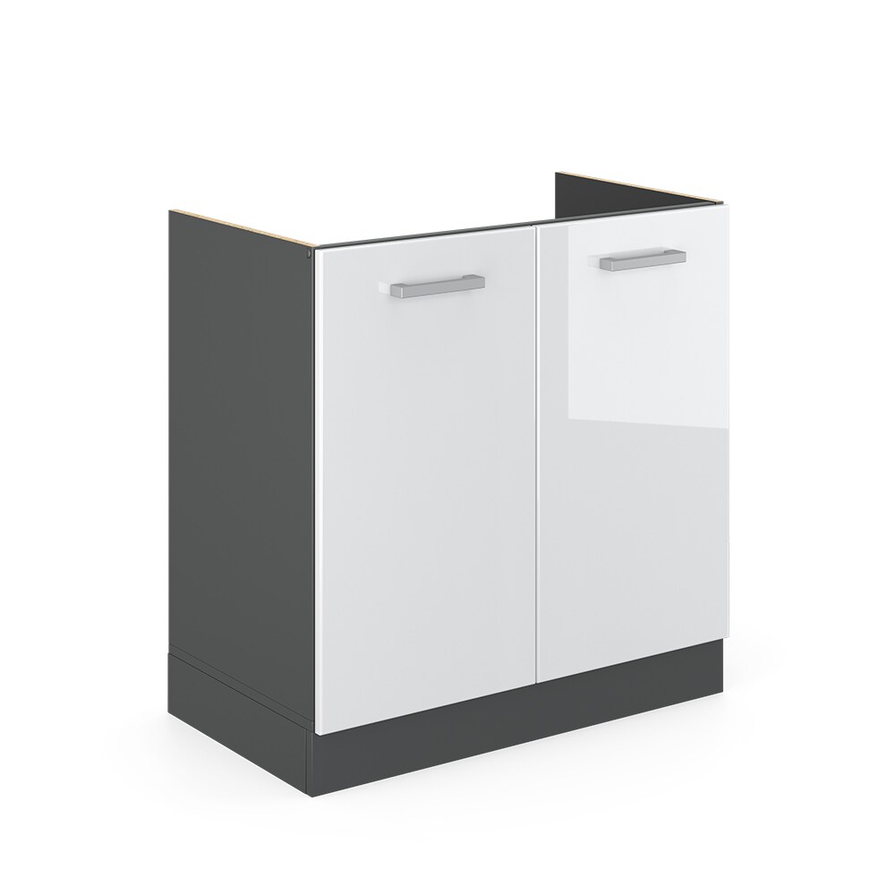 VICCO Küchenschrank Unterschrank Spülenunterschrank 80 cm R-Line Anthrazit