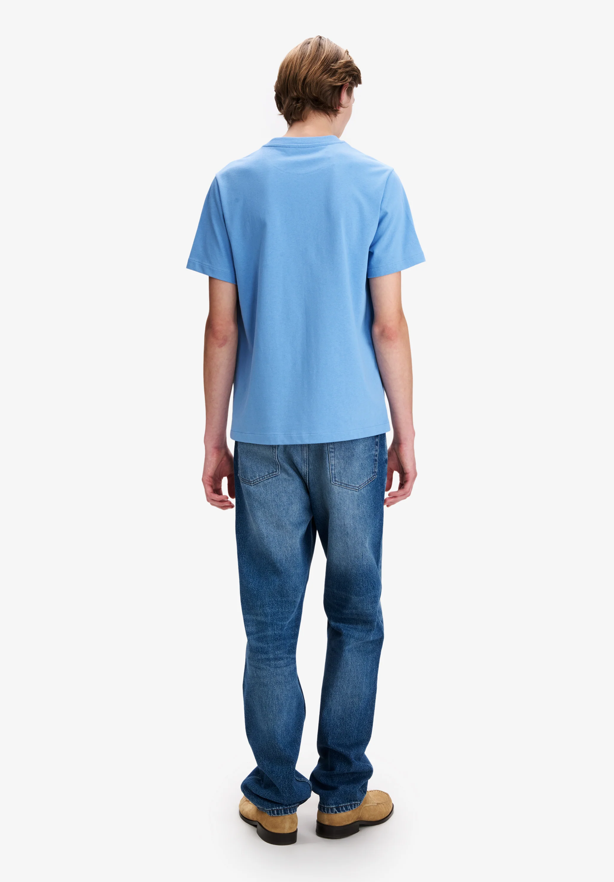T-shirt bleu clair à logo A.P.C. Rue Madame