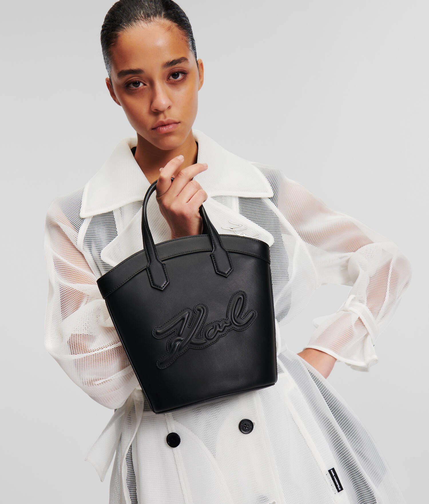 PETIT SAC CABAS K/SIGNATURE EN FORME DE TULIPE