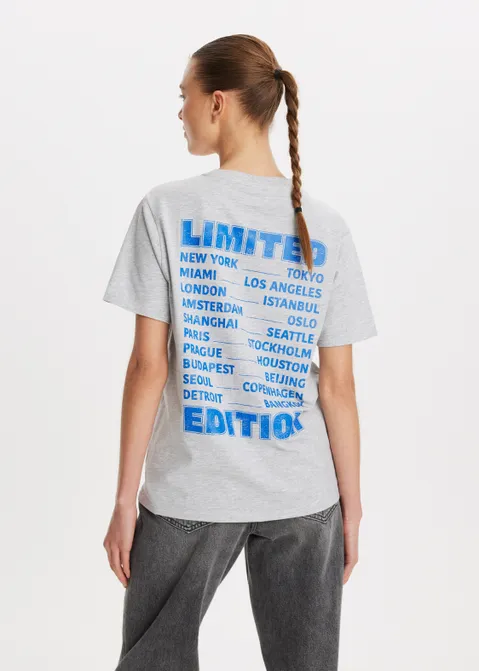 T-shirt met print limited edition grijs (GRS.LME)