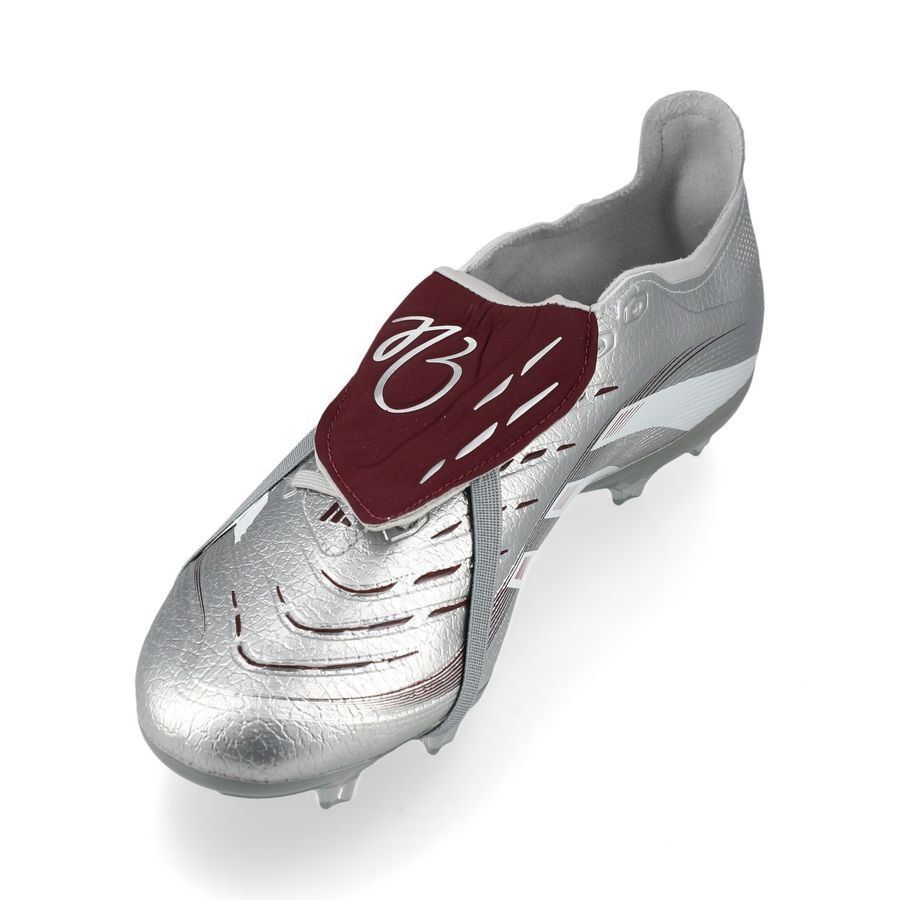 adidas Predator League Fold-over Tongue FG/AG Jude Bellingham Chrome Dream - Argenté/Legacy Burgundy/Bordeaux ÉDITION LIMITÉE